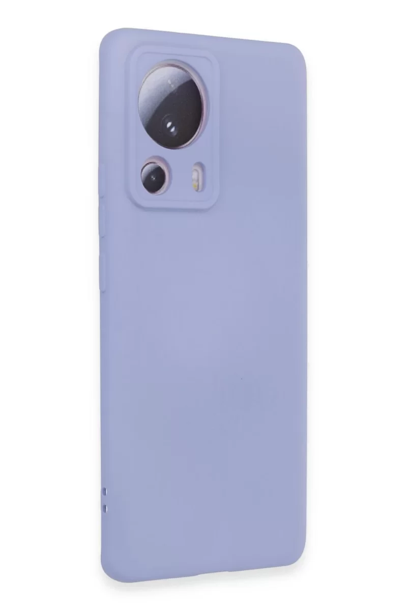 Newface Xiaomi Mi 13 Lite Kılıf Nano içi Kadife Silikon - Lila