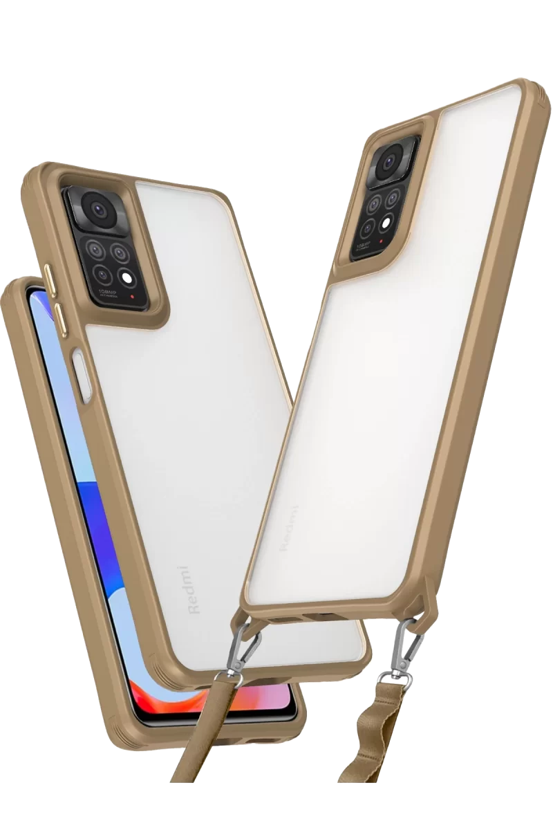 Newface Xiaomi Redmi Note 11 Pro Kılıf Penta Silikon Kılıf - Çöl Titanyum