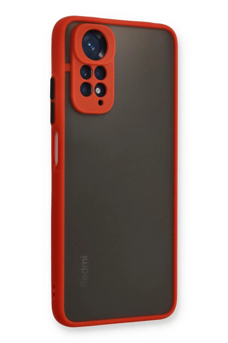Newface Xiaomi Redmi Note 11 Pro Kılıf Montreal Silikon Kapak - Kırmızı