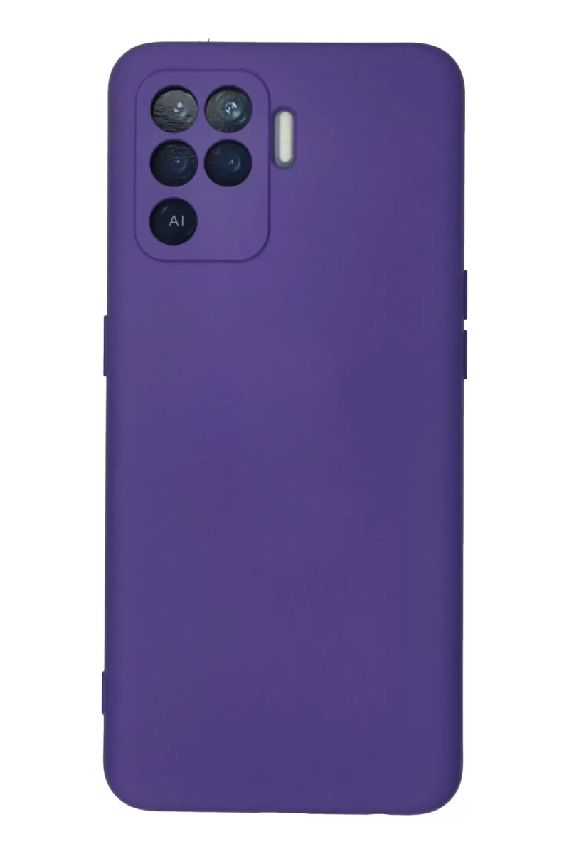 Newface Oppo Reno 5 Lite Kılıf Nano içi Kadife Silikon - Mor