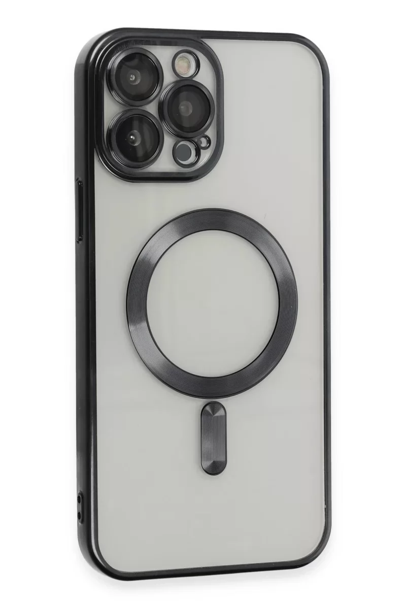 Newface Apple iPhone 15 Pro Kılıf Kross Magneticsafe Kapak - Siyah