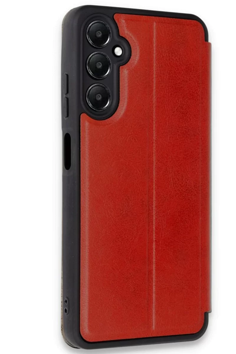 Newface Samsung Galaxy A36 Kılıf Flip Cover - Kırmızı