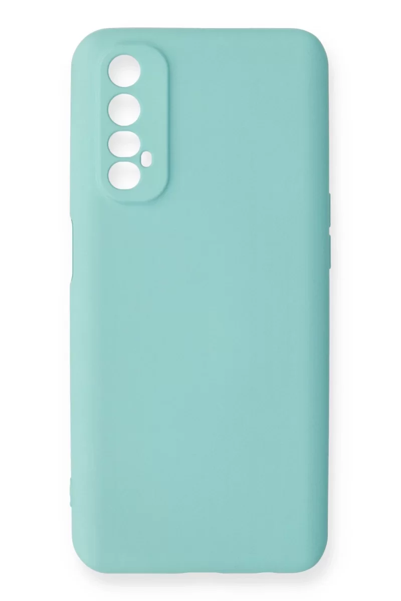 Newface Realme 7 Kılıf Nano içi Kadife Silikon - Turkuaz