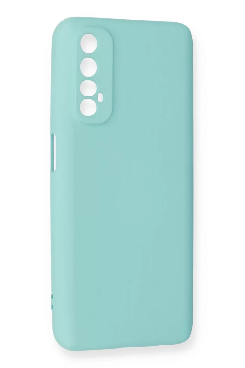 Newface Realme 7 Kılıf Nano içi Kadife Silikon - Turkuaz