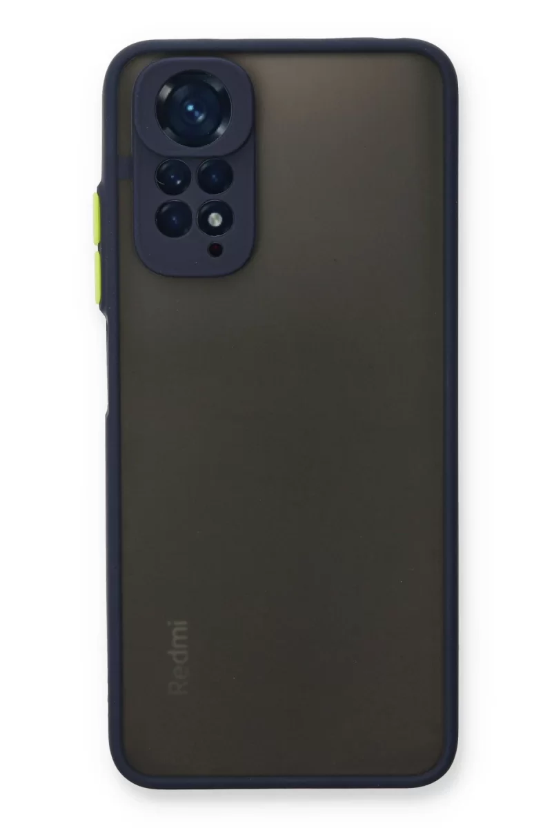 Newface Xiaomi Redmi Note 11 Pro Kılıf Montreal Silikon Kapak - Lacivert