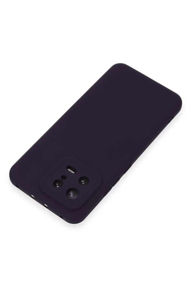 Newface Xiaomi Mi 13 Kılıf Nano içi Kadife Silikon - Mor
