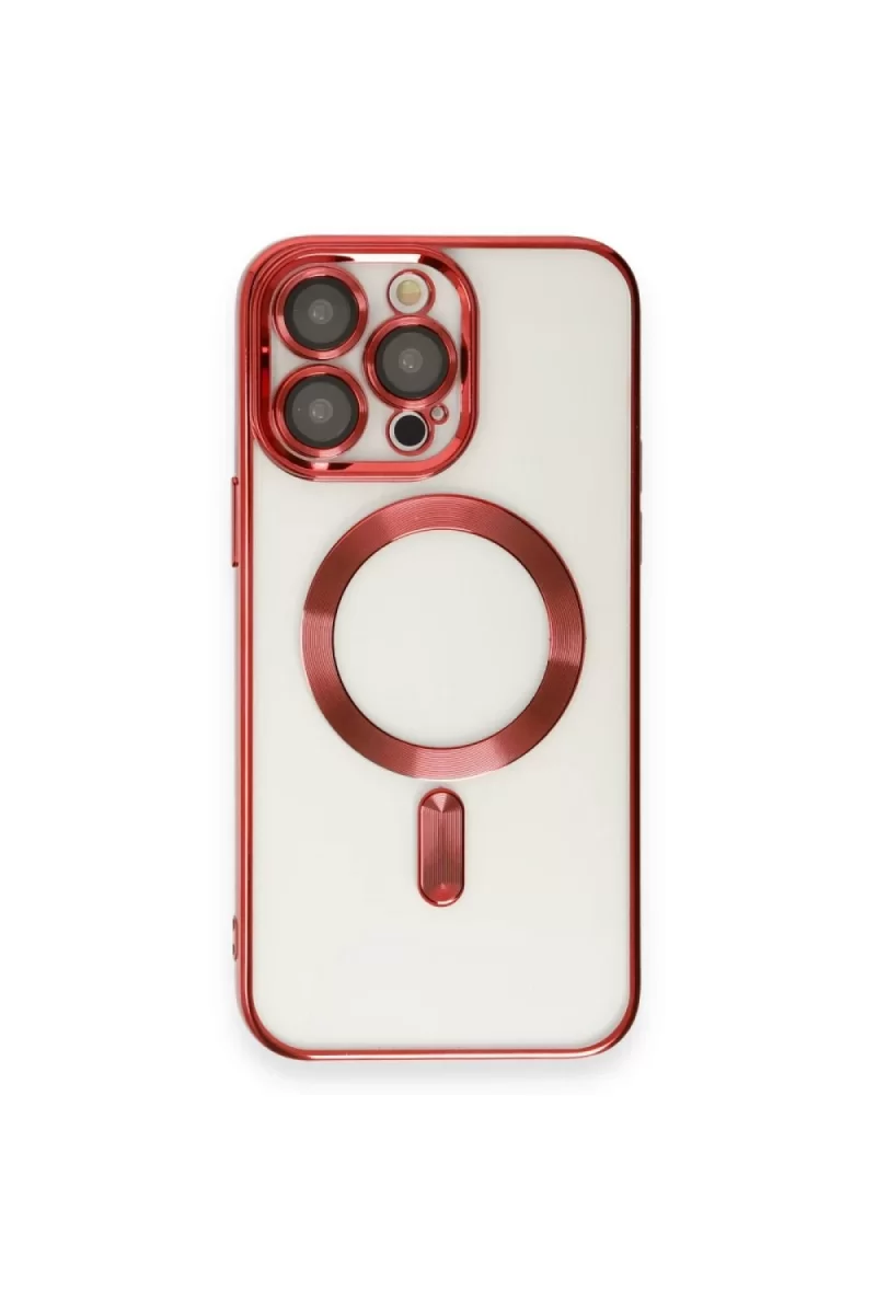 Newface Apple iPhone 14 Pro Max Kılıf Kross Magneticsafe Kapak - Kırmızı