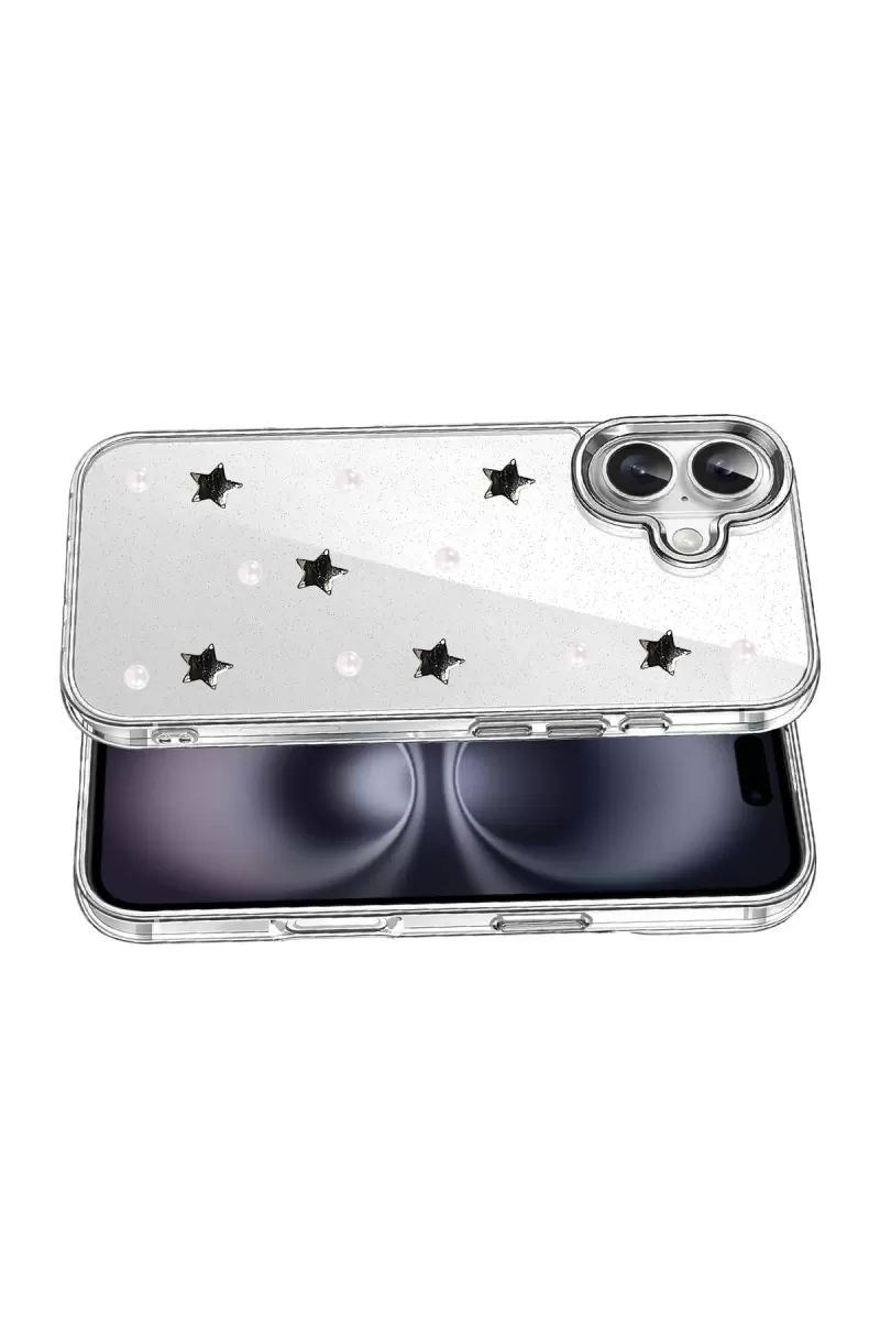 Newface Apple iPhone 16 Plus Fiyonk Desenli Kapak - Desen 7