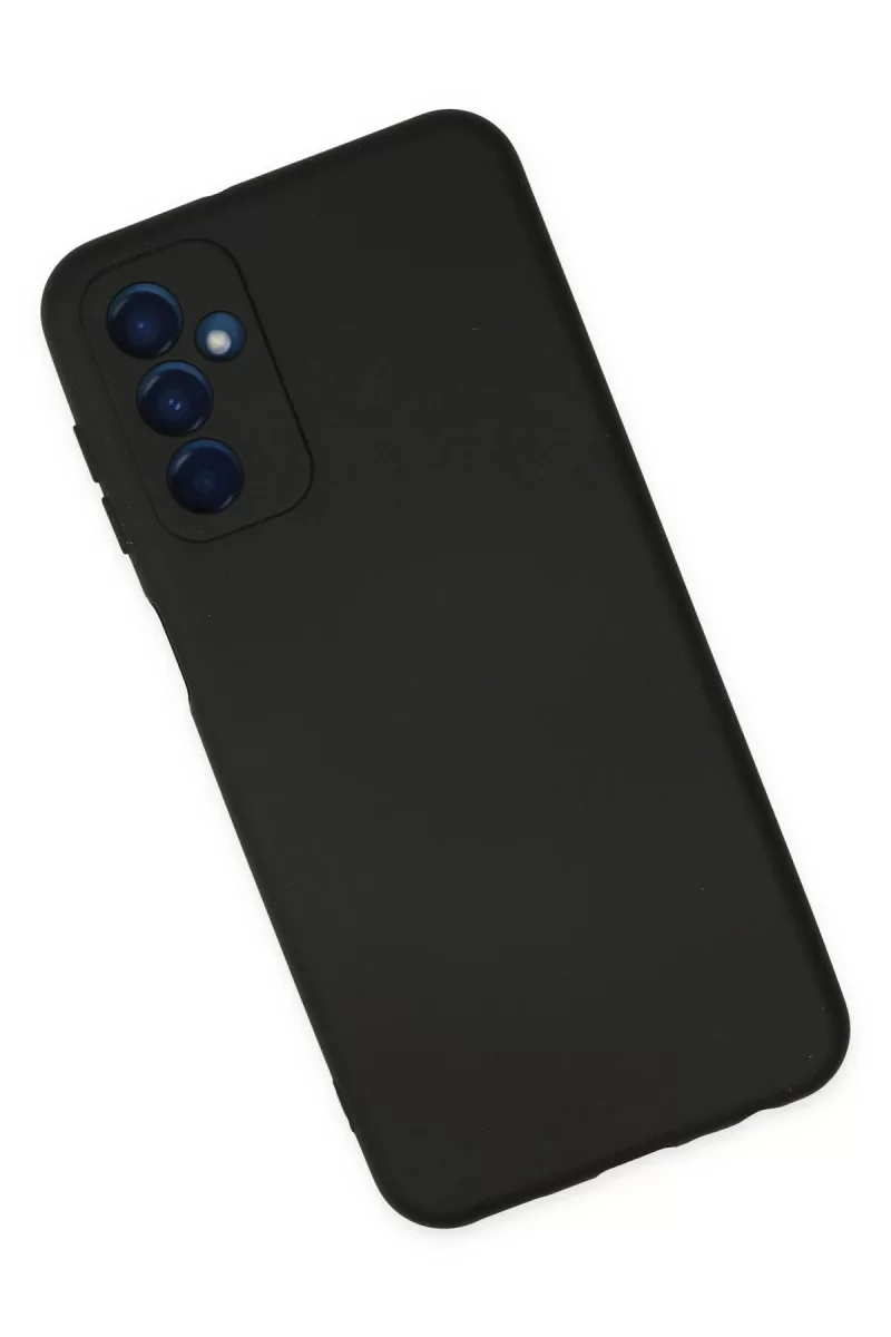 Newface Samsung Galaxy M23 Kılıf Nano içi Kadife Silikon - Siyah