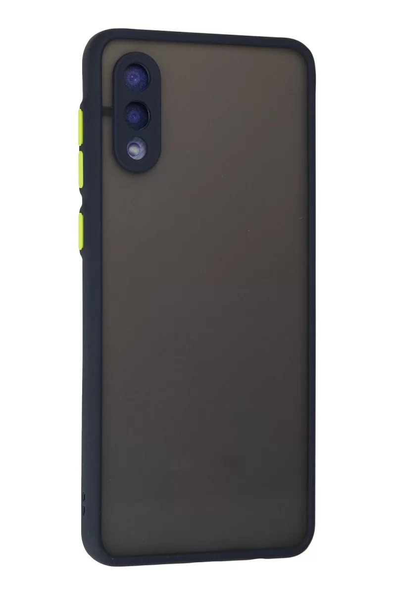 Newface Samsung Galaxy A02 Kılıf Montreal Silikon Kapak - Lacivert