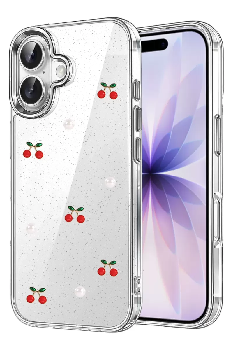 Newface Apple iPhone 16 Plus Fiyonk Desenli Kapak - Desen 9