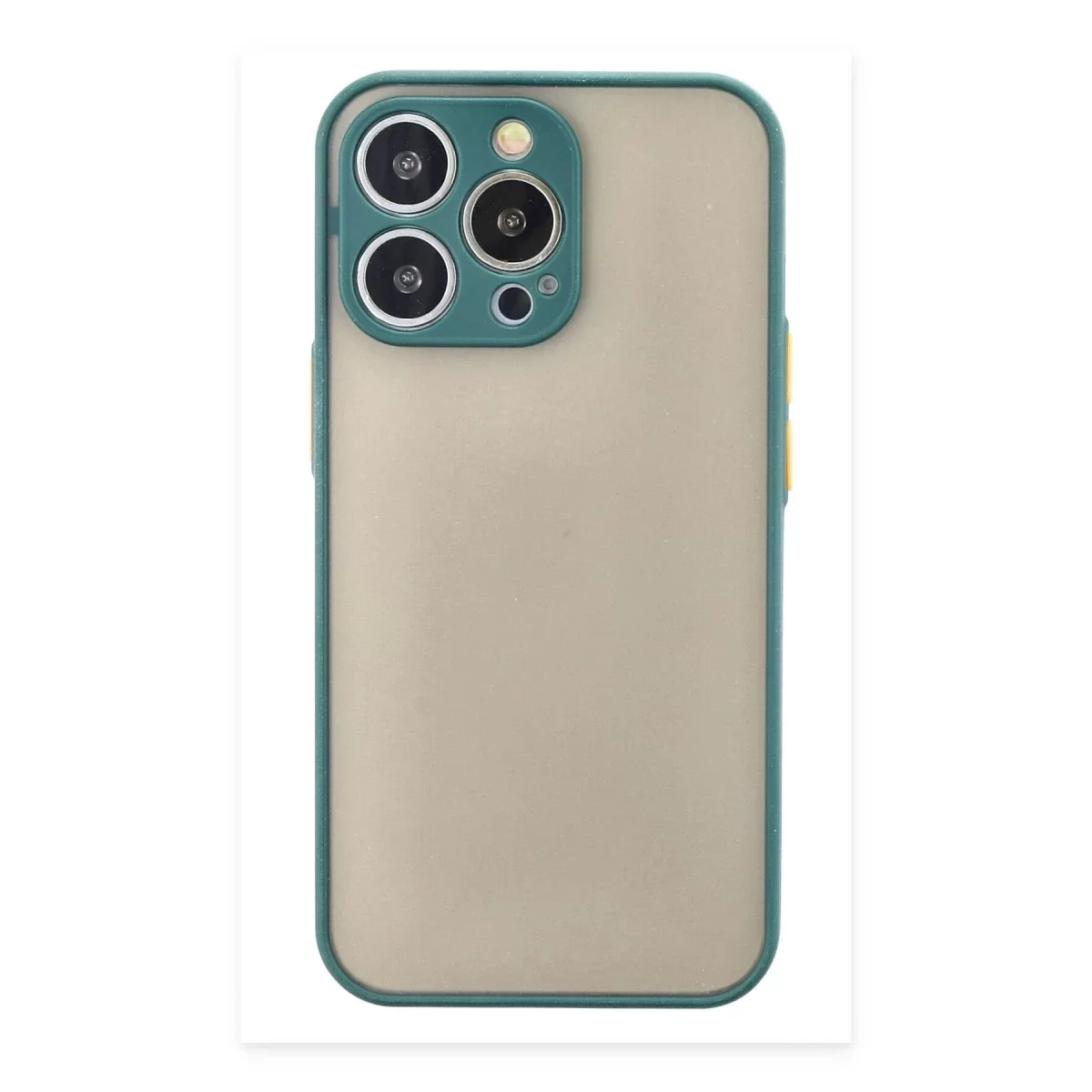 Newface Apple iPhone 15 Pro Max Kılıf Montreal Silikon Kapak - Yeşil