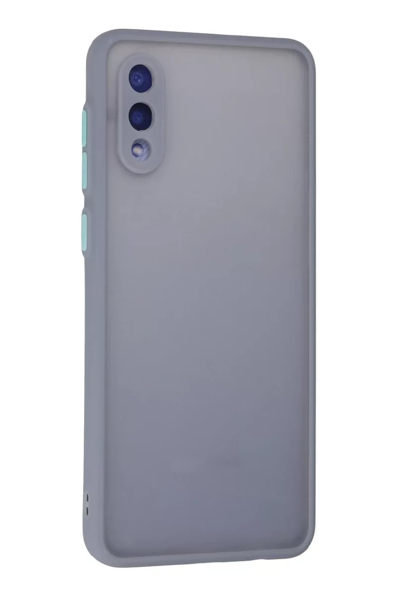 Newface Samsung Galaxy A02 Kılıf Montreal Silikon Kapak - Gri