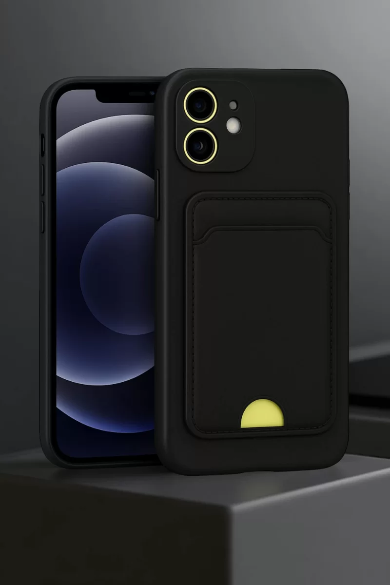 Newface Apple iPhone 11 Kılıf Kelvin Kartvizitli Silikon - Derin Mor