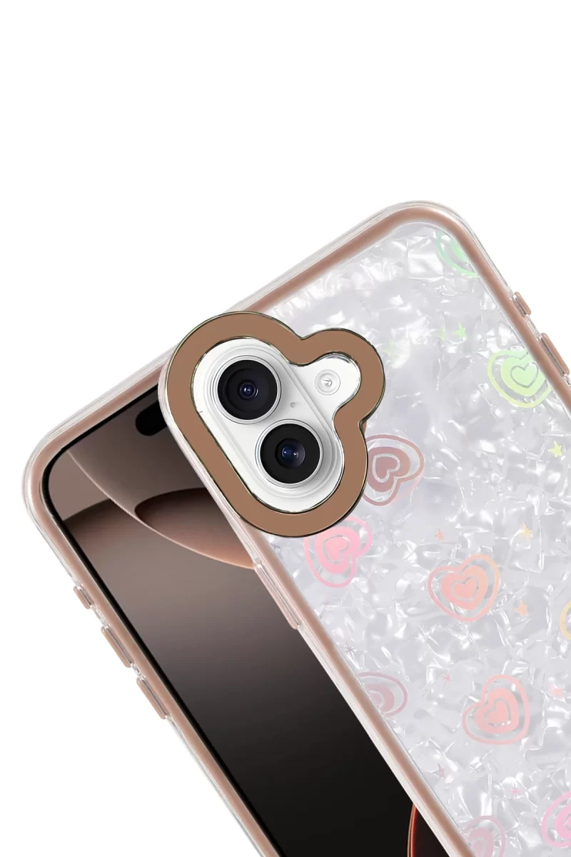 Newface Apple iPhone 16 Lumi Desenli Kapak - Çöl Titanyum