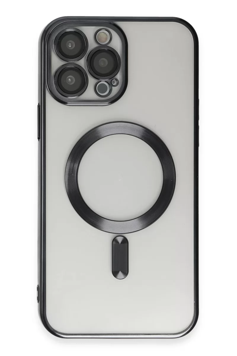 Newface Apple iPhone 15 Pro Max Kılıf Kross Magneticsafe Kapak - Siyah