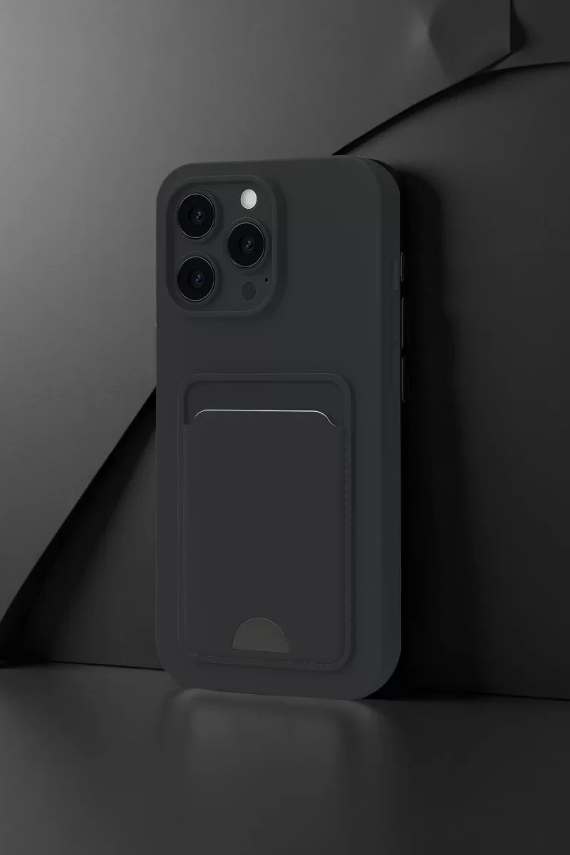 Newface Apple iPhone 16 Pro Kılıf Kelvin Kartvizitli Silikon - Açık Yeşil