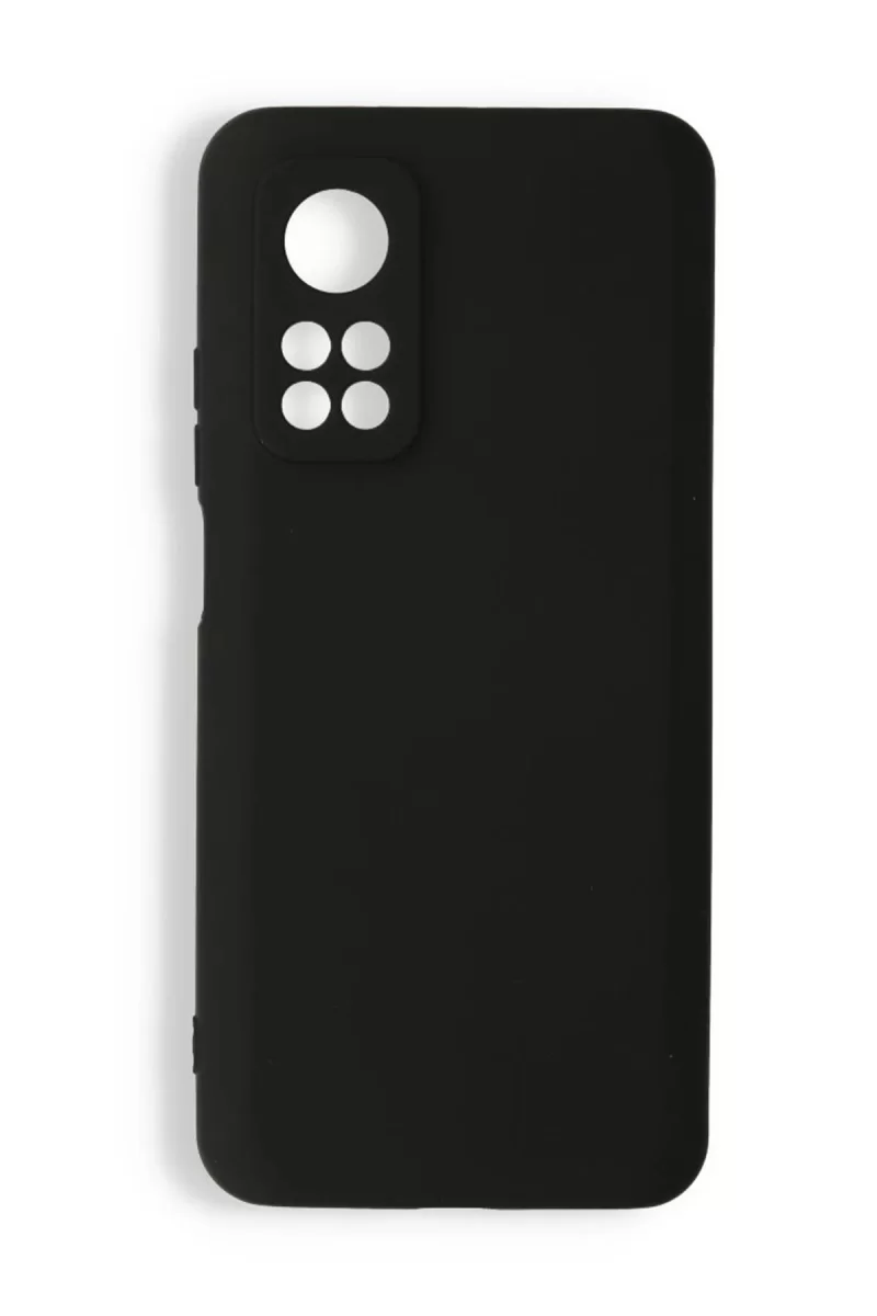 Newface Xiaomi Mi 10T Kılıf Nano içi Kadife Silikon - Siyah