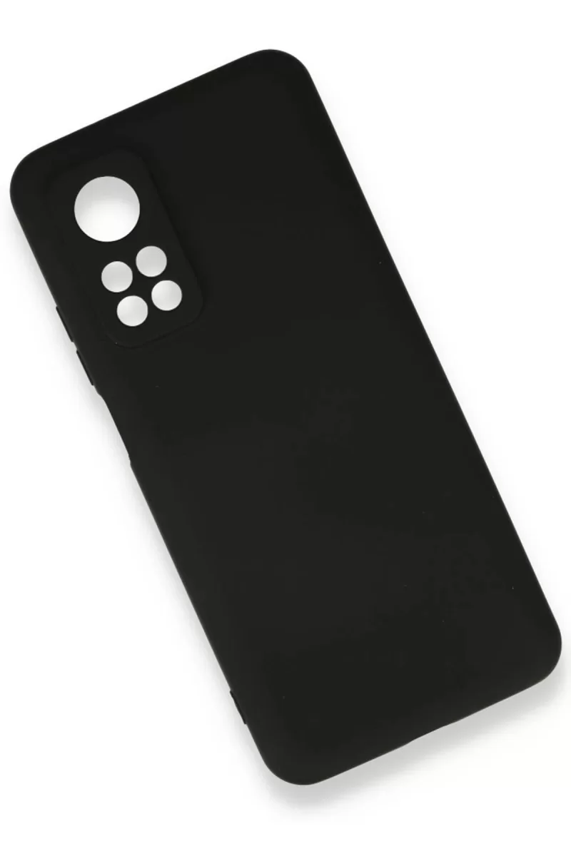 Newface Xiaomi Mi 10T Kılıf Nano içi Kadife Silikon - Siyah