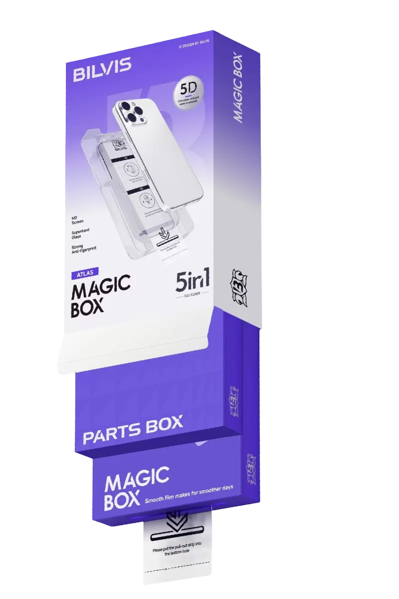 Newface Apple iPhone 13 Pro Max Bilvis 5in1 3D Magic Cam Ekran Koruyucu - Siyah