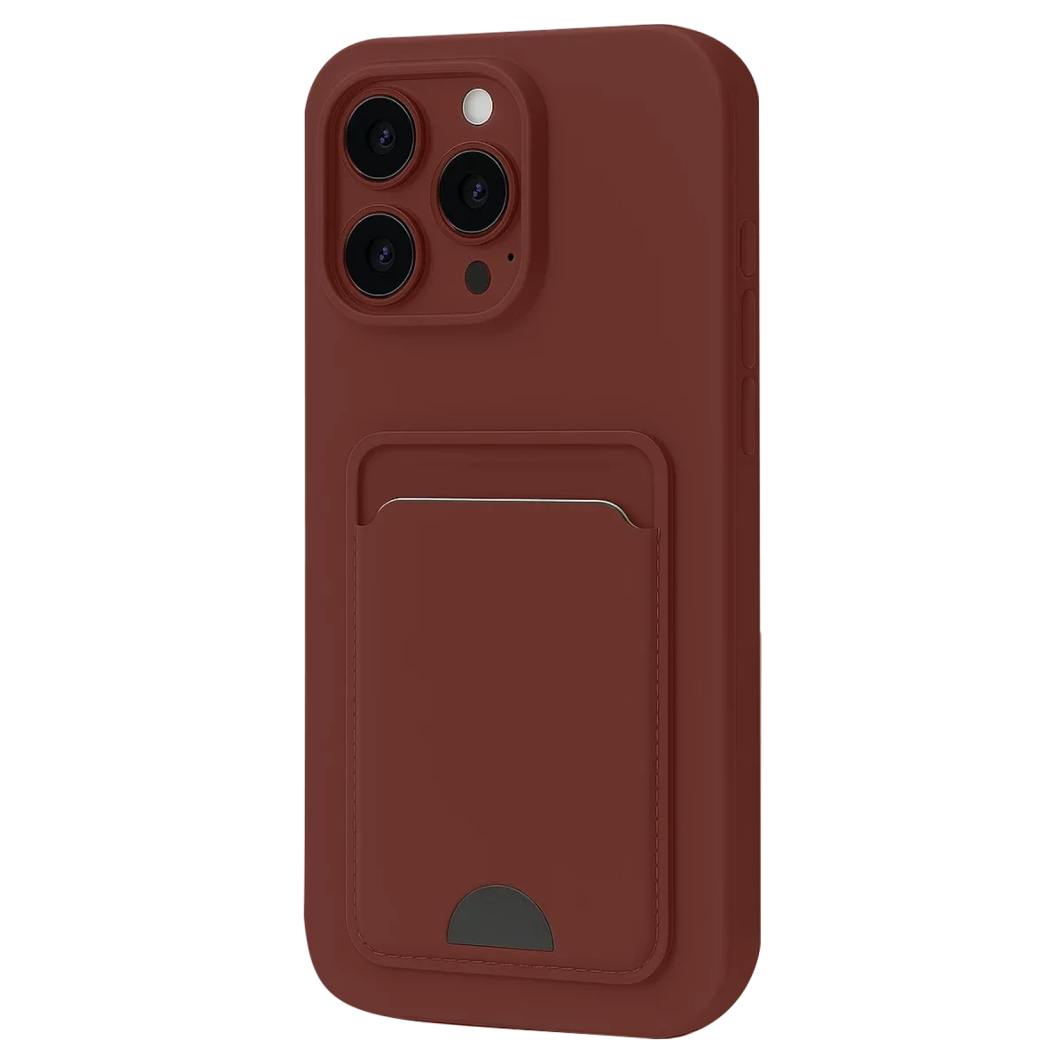 Newface Apple iPhone 16 Pro Max Kılıf Kelvin Kartvizitli Silikon - Bordo