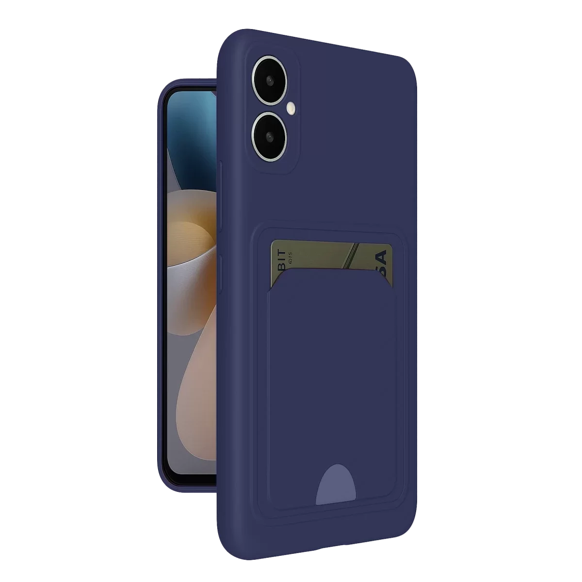 Newface Samsung Galaxy A05 Kelvin Kartvizitli Silikon - Lacivert
