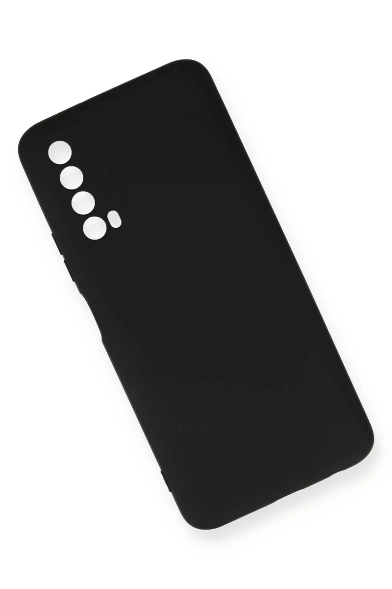 Newface Huawei P Smart 2021 Kılıf Nano içi Kadife Silikon - Siyah
