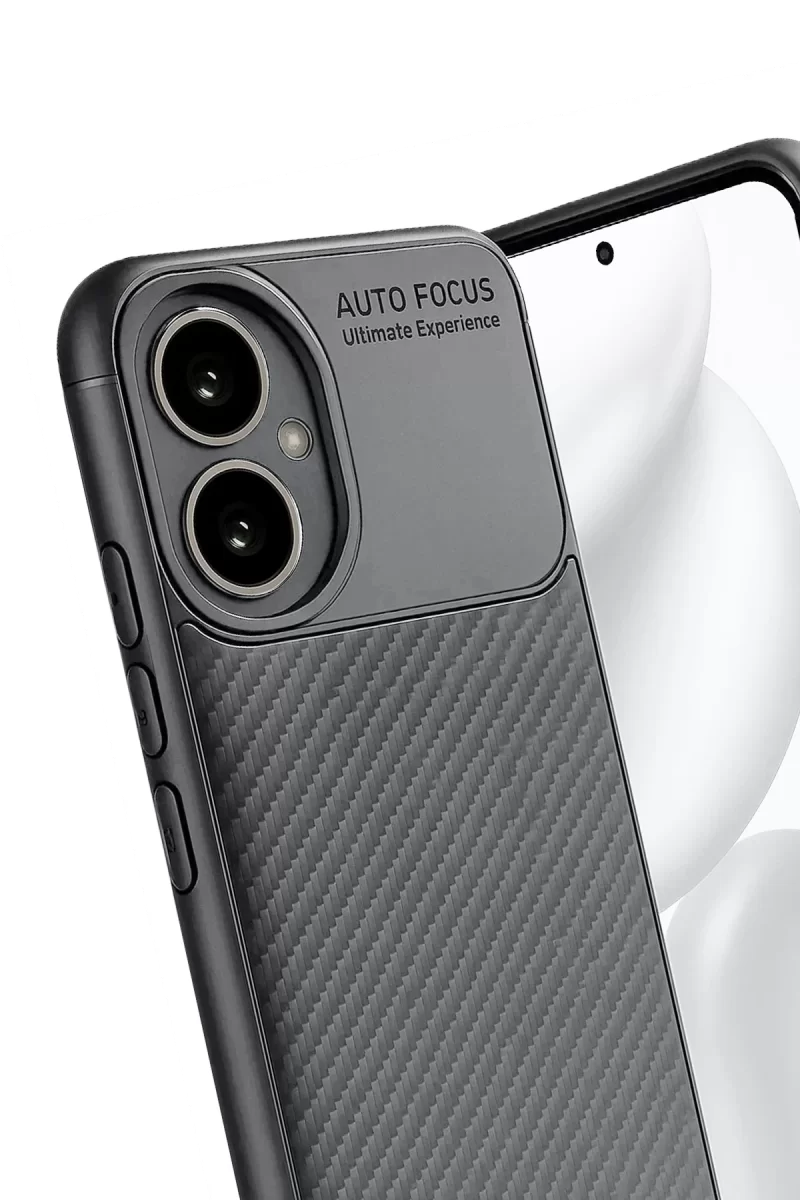 Newface Honor 400 Kılıf Auto Focus Karbon Kapak - Gri