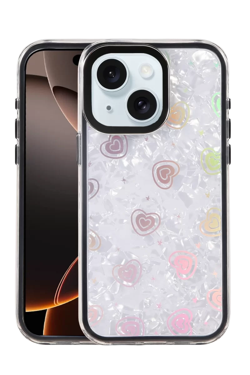 Newface Apple iPhone 14 Lumi Desenli Kapak - Siyah
