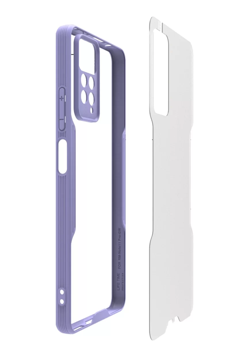 Newface Xiaomi Redmi Note 11 Pro Kılıf Platin Silikon - Pembe