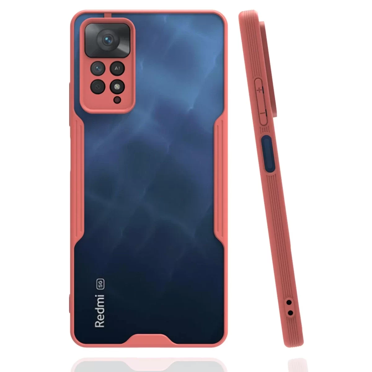 Newface Xiaomi Redmi Note 11 Pro Kılıf Platin Silikon - Pembe