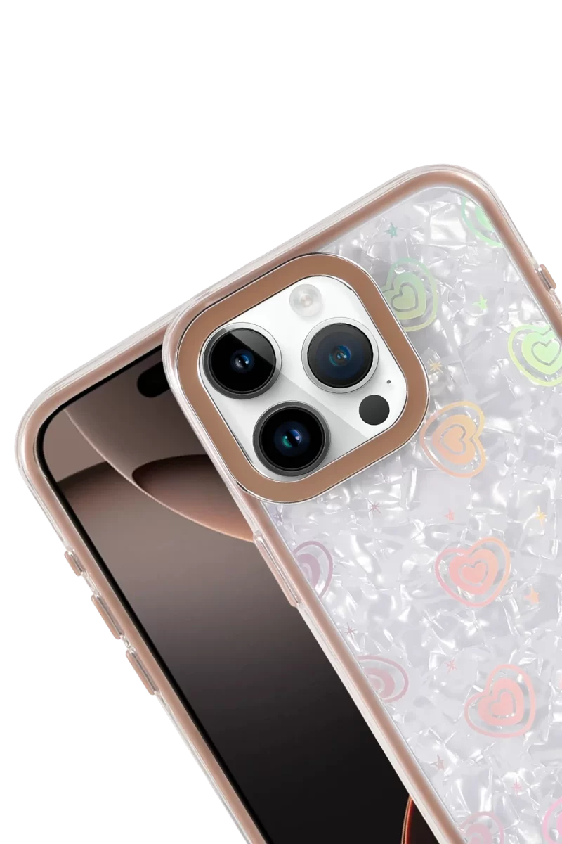Newface Apple iPhone 14 Lumi Desenli Kapak - Çöl Titanyum