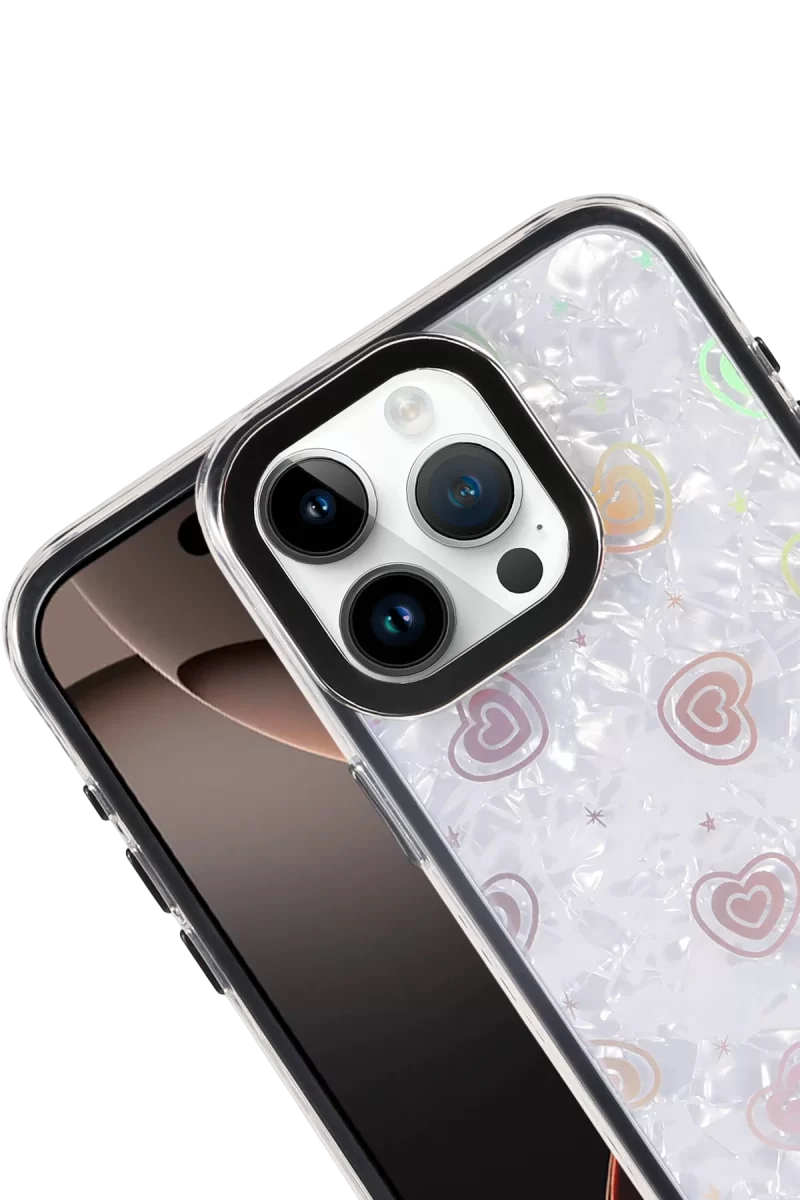 Newface Apple iPhone 16 Pro Lumi Desenli Kapak - Siyah