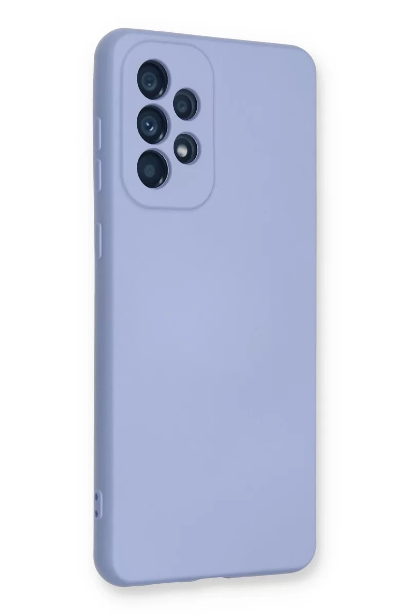 Newface Samsung Galaxy A53 5G Kılıf Nano içi Kadife Silikon - Lila