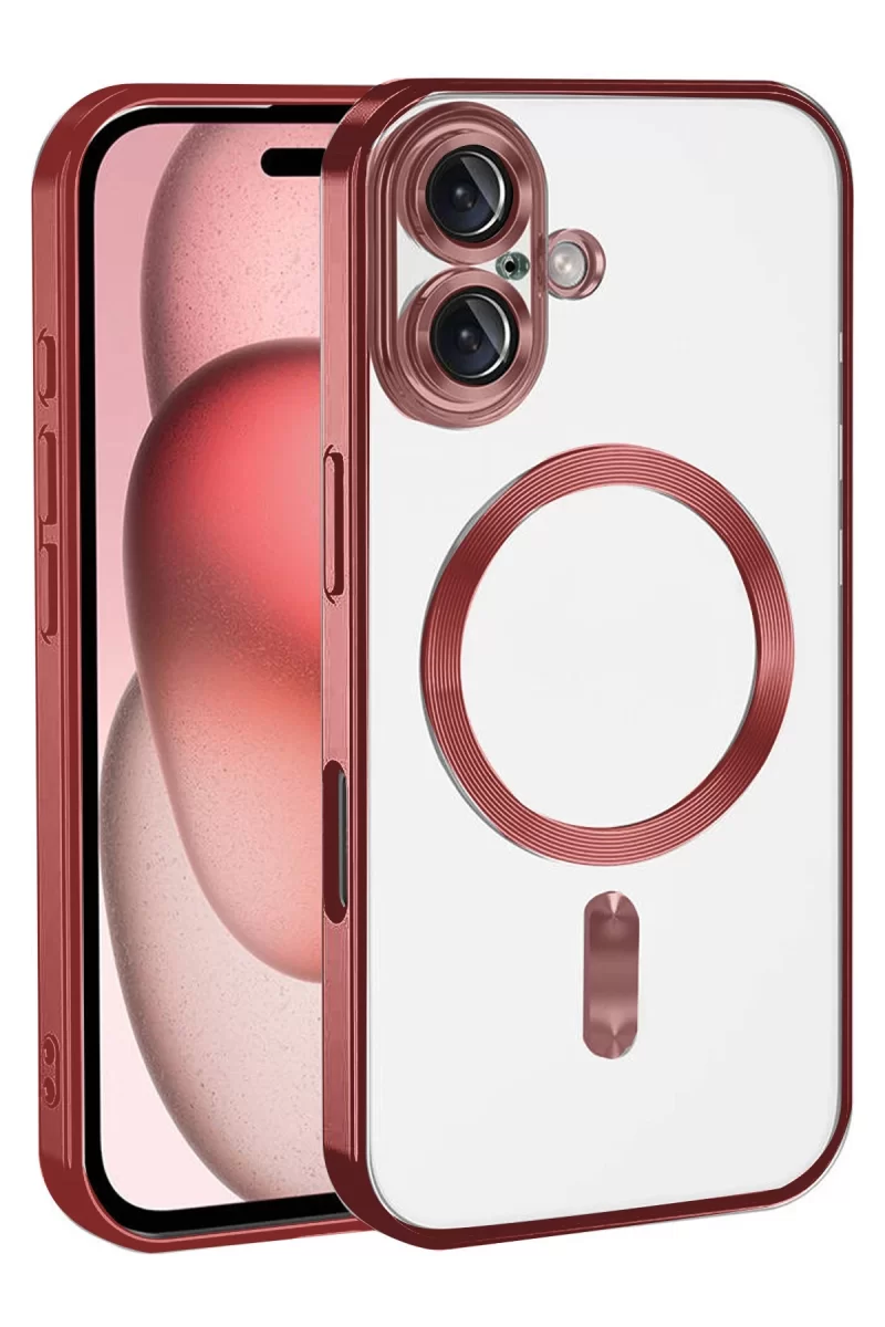 Newface Apple iPhone 17 Kross Magneticsafe Kapak - Kırmızı