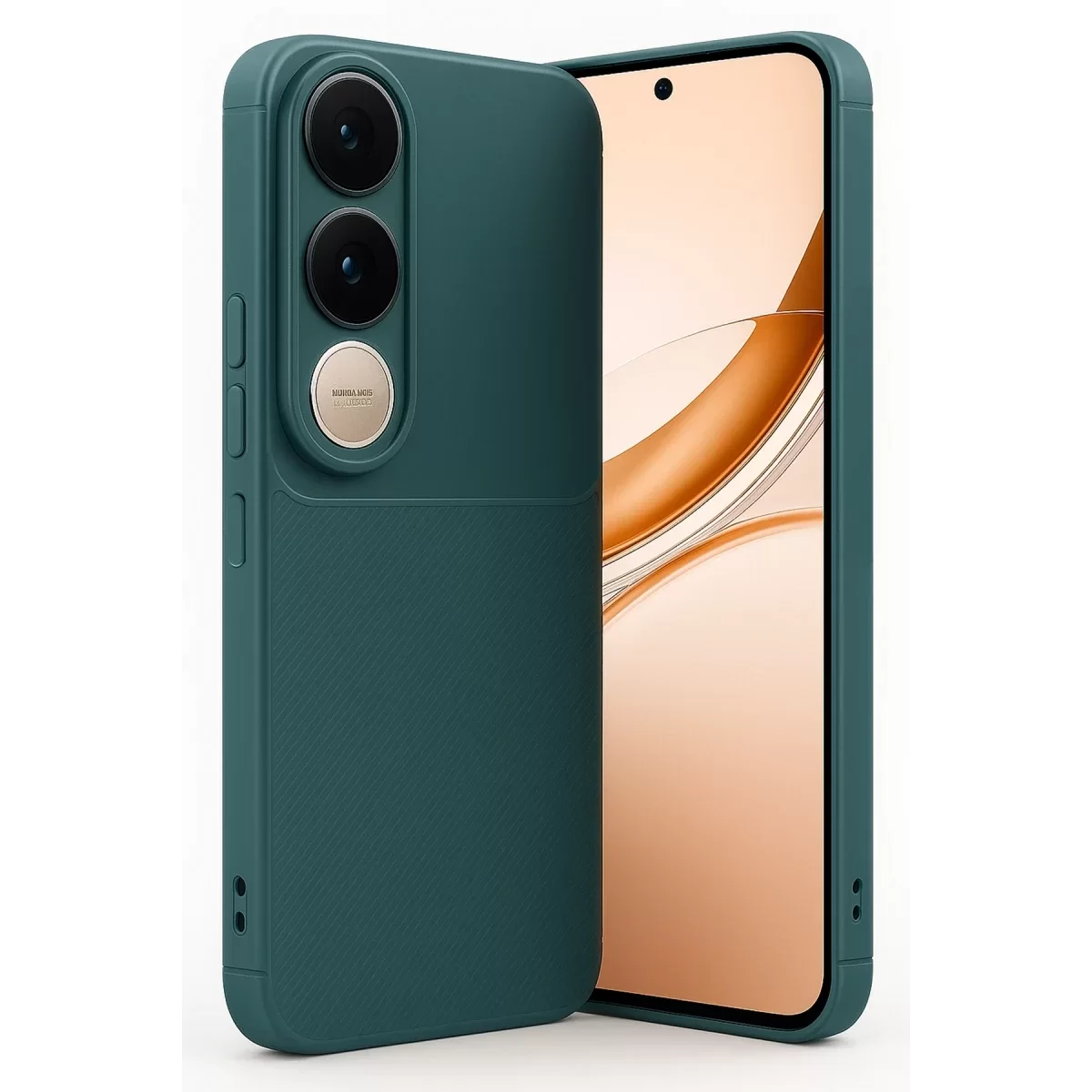 Newface Vivo V50 Lite 4G Auto Focus Karbon Kapak - Koyu Yeşil