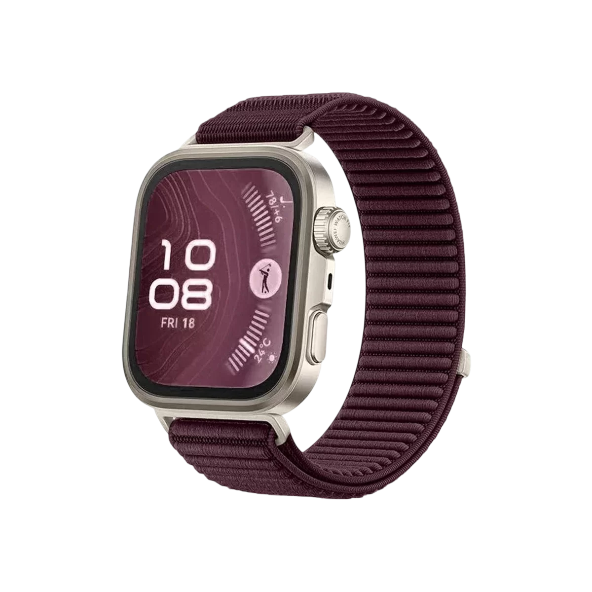Newface Huawei Fit 4 Braid Kordon - Mürdüm
