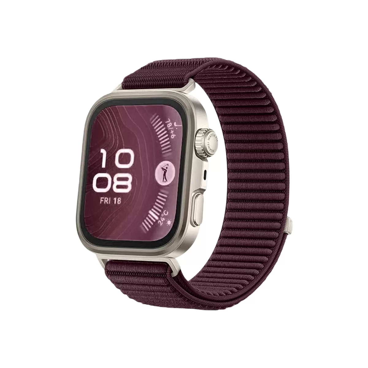Newface Huawei Fit 4 Braid Kordon - Mürdüm