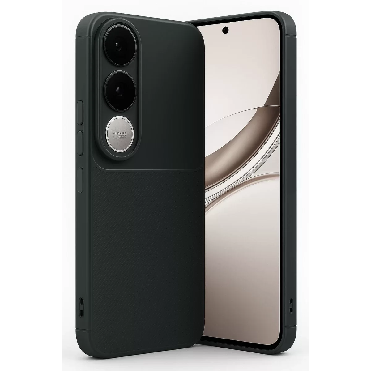 Newface Vivo V50 Lite 4G Auto Focus Karbon Kapak - Siyah