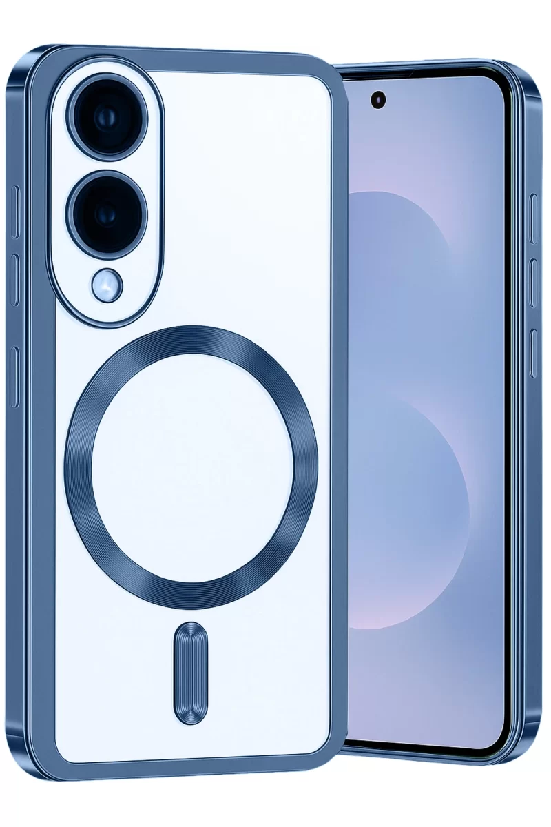 Newface Samsung Galaxy S25 Edge Kross Magneticsafe Kapak - Sierra Blue