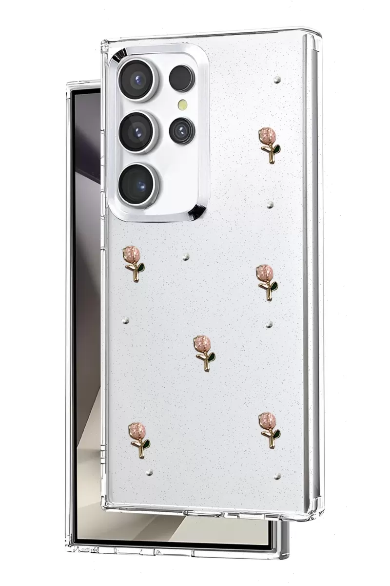 Newface Samsung Galaxy S24 Ultra Fiyonk Desenli Kapak - Desen 6