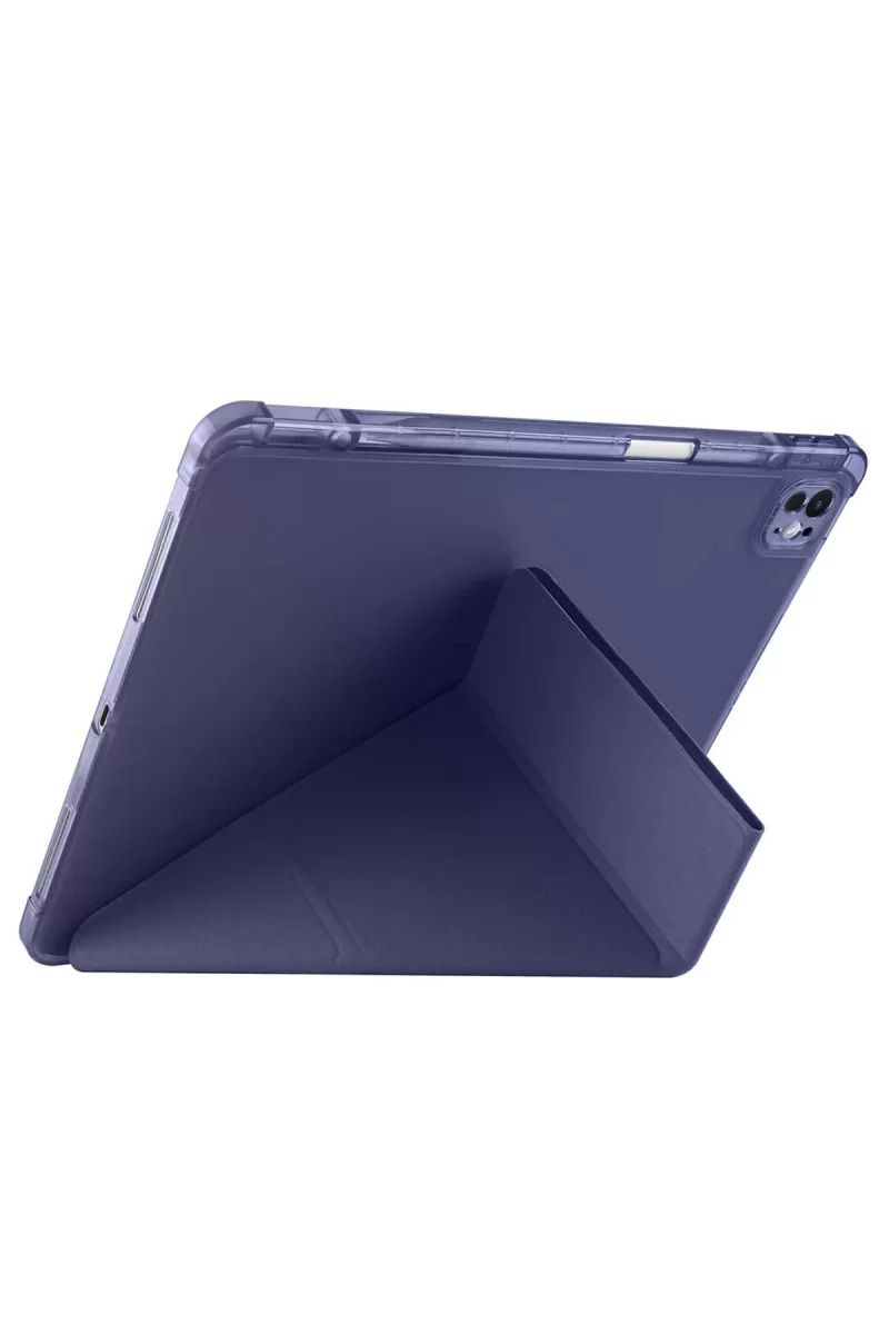 Newface Apple iPad Air 13 (2024) Kılıf Kalemlikli Mars Tablet Kılıfı - Lacivert