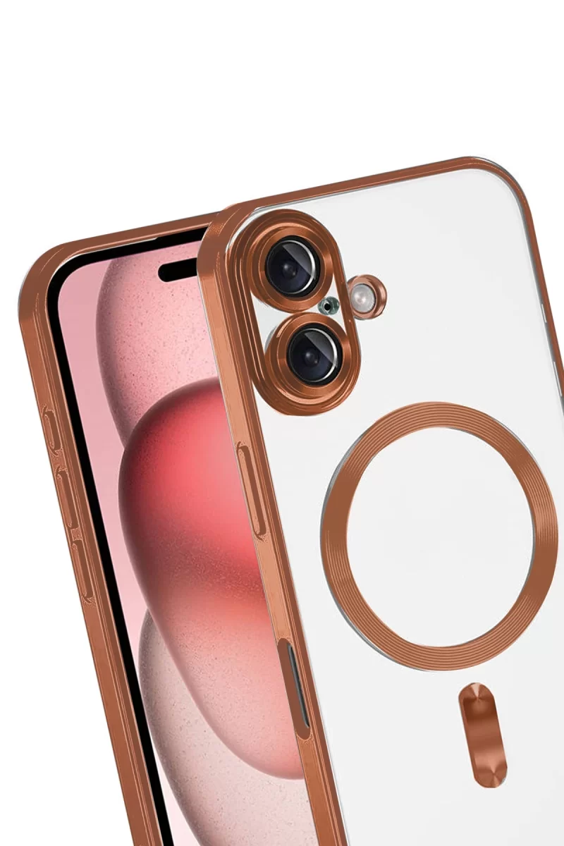 Newface Apple iPhone 17 Kross Magneticsafe Kapak - Turuncu