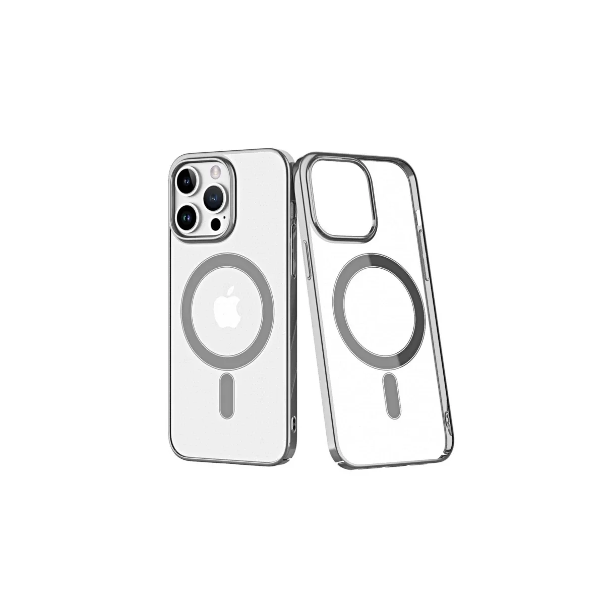 Newface Apple iPhone 14 Pro Kılıf Element Magneticsafe Sert Kapak - Gümüş