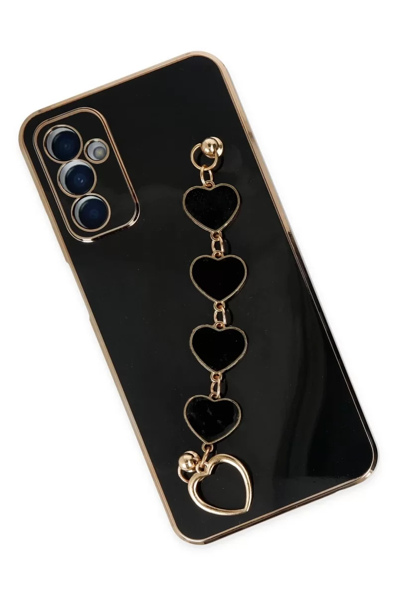 Newface Samsung Galaxy M23 Kılıf Esila Silikon - Siyah