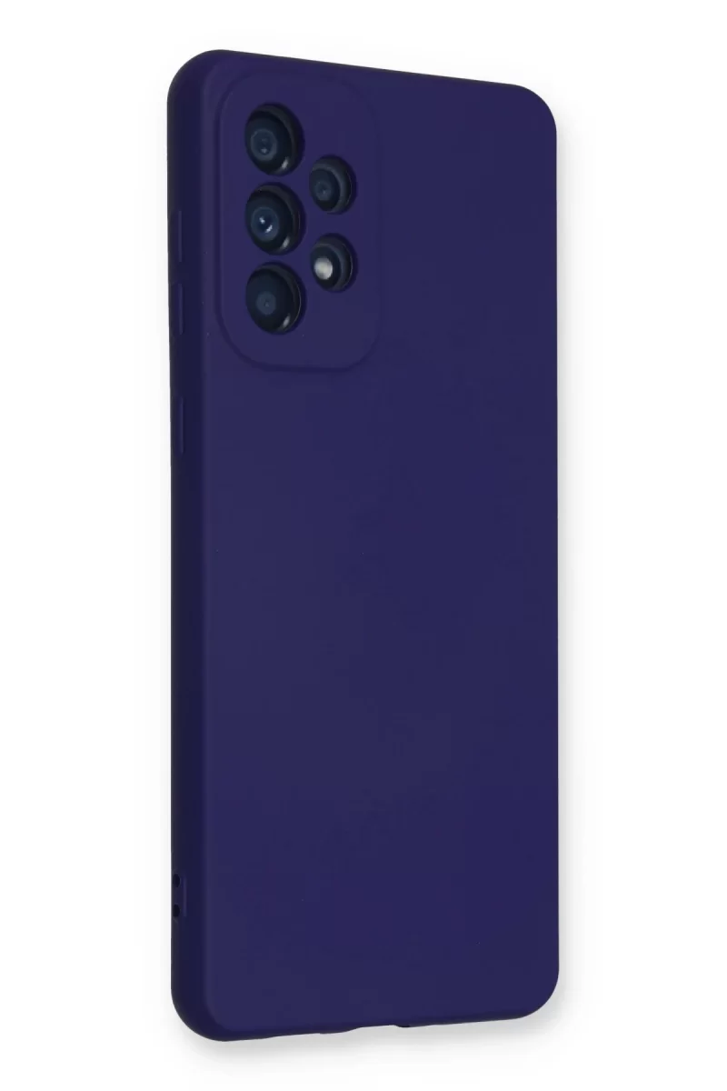 Newface Samsung Galaxy A53 5G Kılıf Nano içi Kadife Silikon - Mor