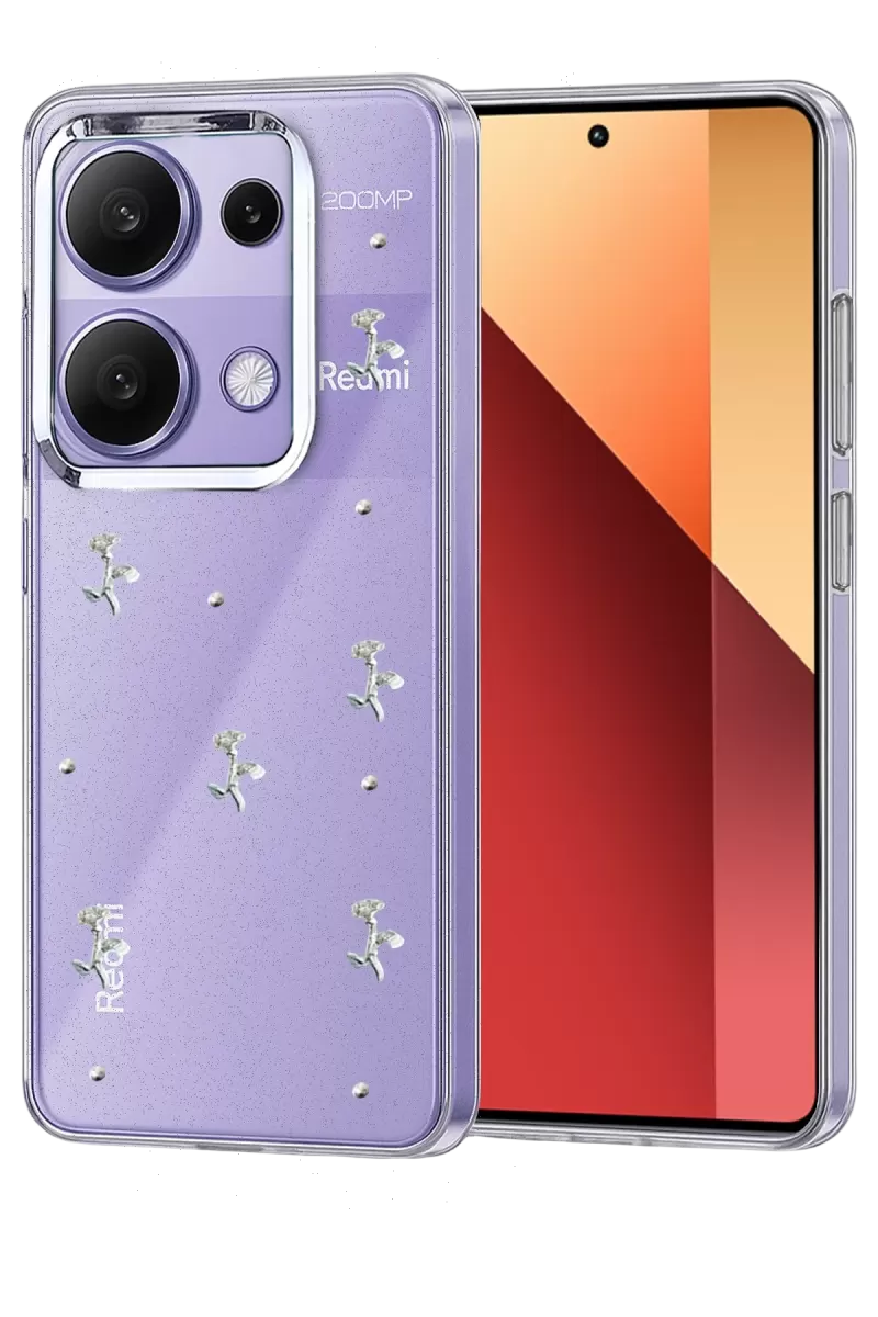 Newface Xiaomi Redmi Note 13 Pro 4G Fiyonk Desenli Kapak - Desen 2