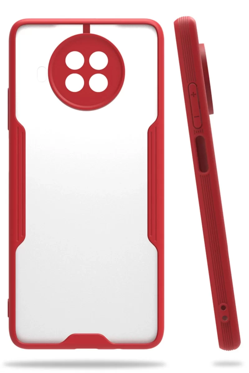 Newface Xiaomi Mi 10T Lite Kılıf Platin Silikon - Kırmızı