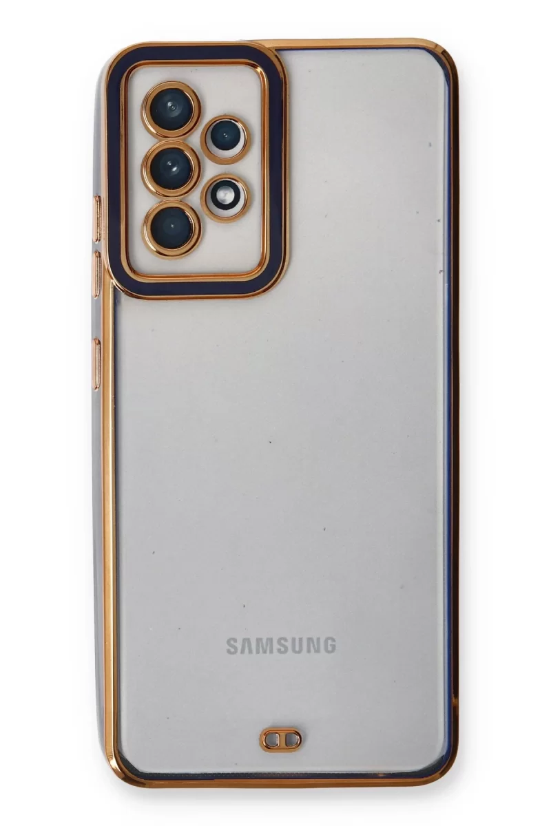 Newface Samsung Galaxy A73 5G Kılıf Liva Lens Silikon - Mavi