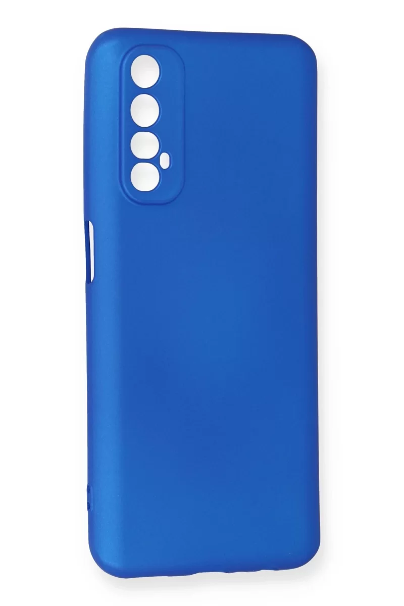 Newface Realme 7 Kılıf First Silikon - Mavi